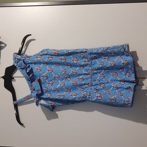 Lily Pulitzer Terry Romper Anchor Print